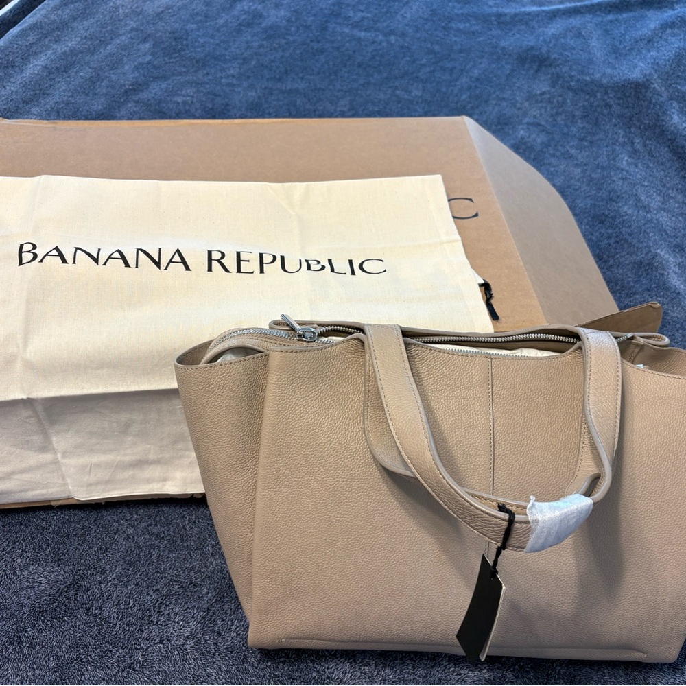 Banana Republic Beige Tote Bag